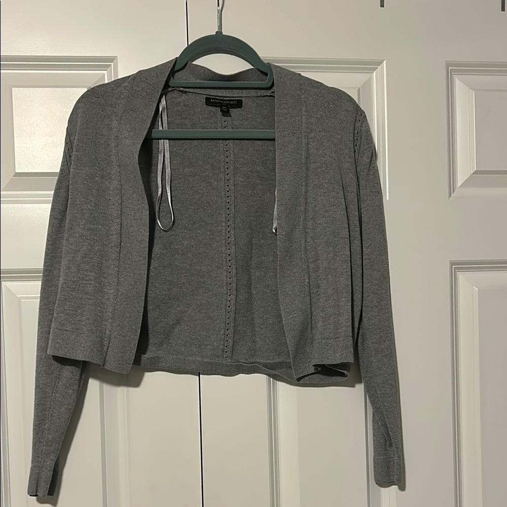 Banana Republic Heather Gray Cardigan